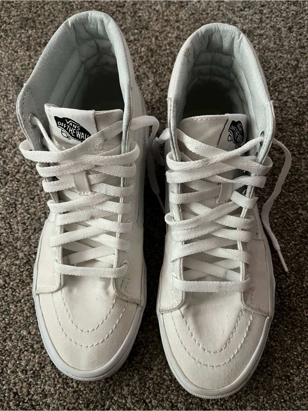 Vans White High Top Sneakers